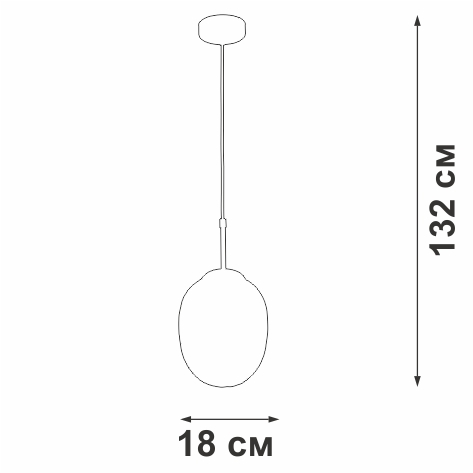 Подвесной светильник  V2968-1/1S