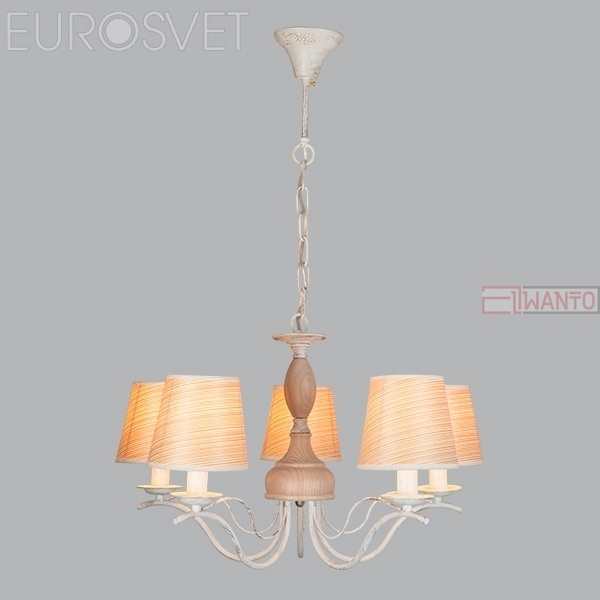 Подвесная люстра Eurosvet Sunset 60027/5 белый с золотом