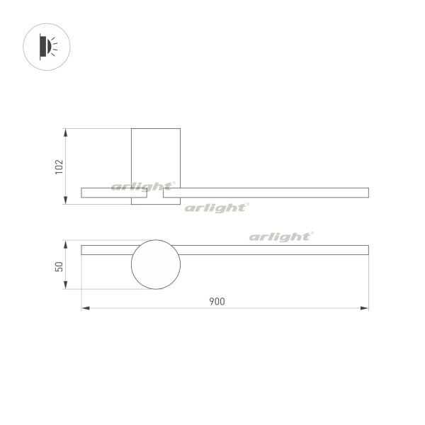 Настенный светильник VINCI 034169