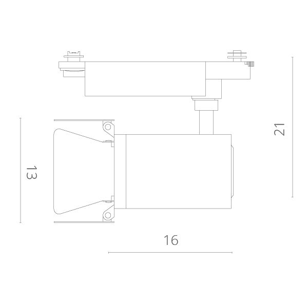 Трековый светильник Falena A6730PL-1WH