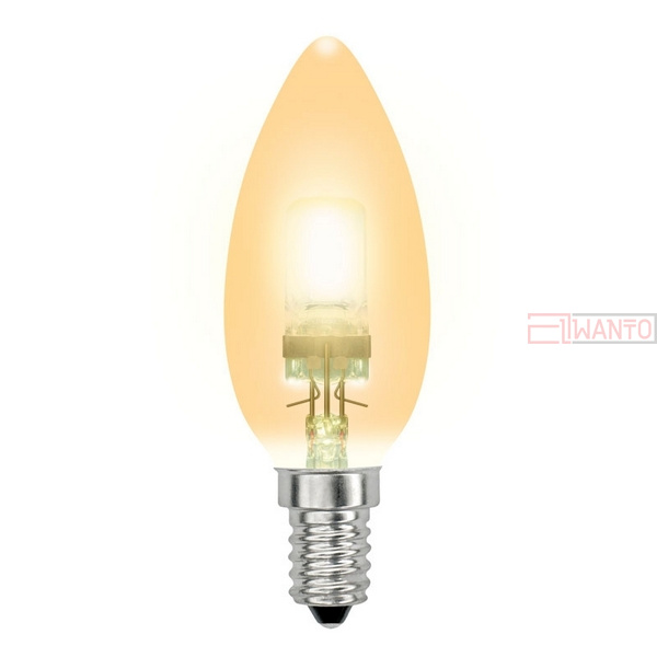 Лампочка галогеновая  HCL-28/CL/E14 candle gold