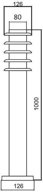 Наземный светильник  75808-1000 SS