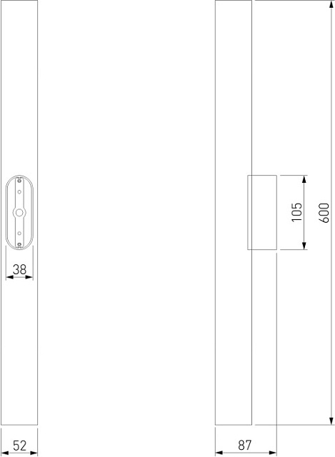 Настенный светильник langer 40124/LED белый