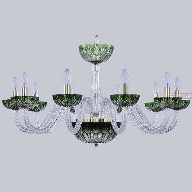 Подвесная люстра Bohemia 1308 1308/10/300 G Cl/Clear-Green/H-1I