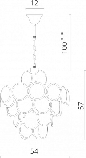 Подвесная люстра Chloe 7566/01 SP-8