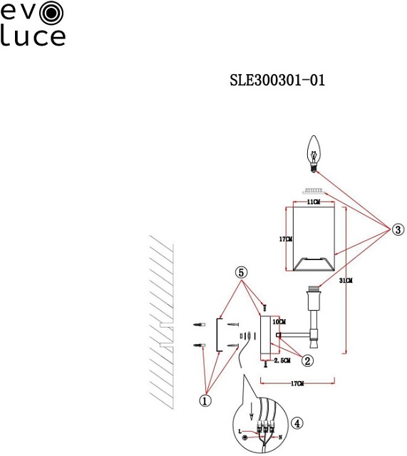 Бра Granze SLE300301-01