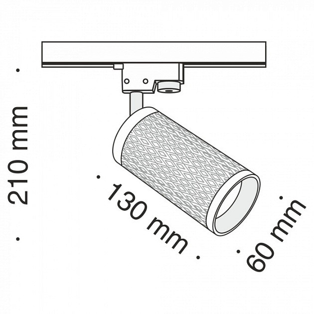 Трековый светильник Track lamps TR011-1-GU10-B