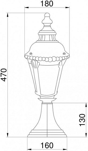 Наземный фонарь Goiri O029FL-01BZ