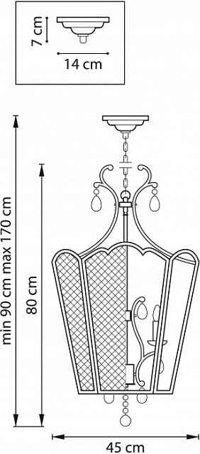 Подвесная люстра Castello 744157