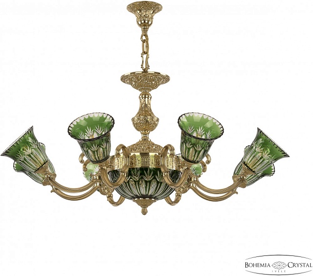Подвесная люстра Verona 72213P/8/210 G P2 U Clear-Green/H-1I