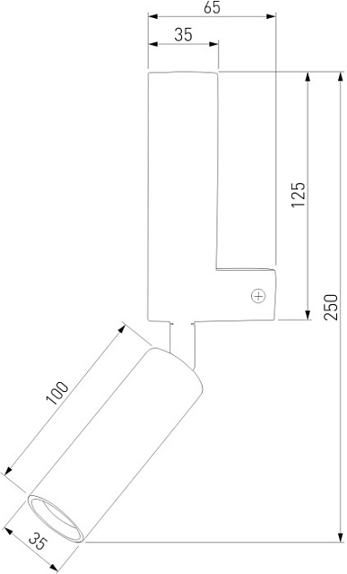 Настенный светильник Pitch 40020/1 LED черный жемчуг