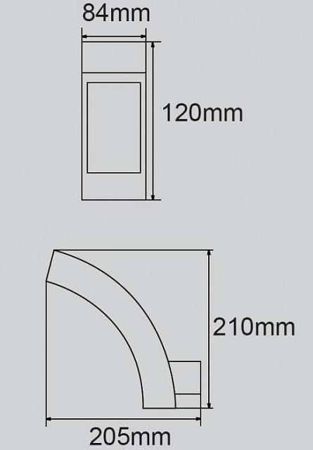 Настенный светильник уличный  W2141 S