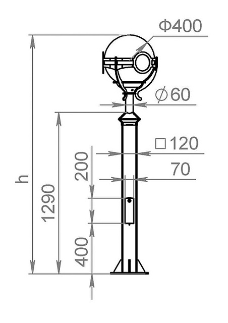 Наземный фонарь Versailles 520-21/b-30