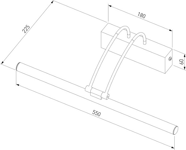 Подсветка для картин Simple MRL LED 10W 1011 IP20 никель