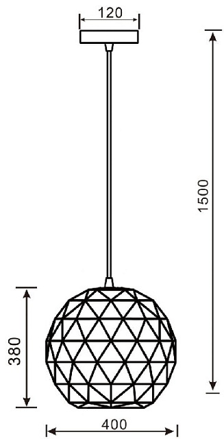 Подвесной светильник Asterope round 342130