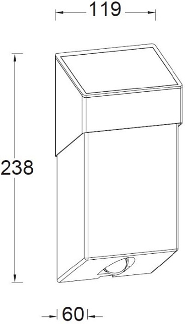 Настенный светильник уличный SOLAR ST9079 SS