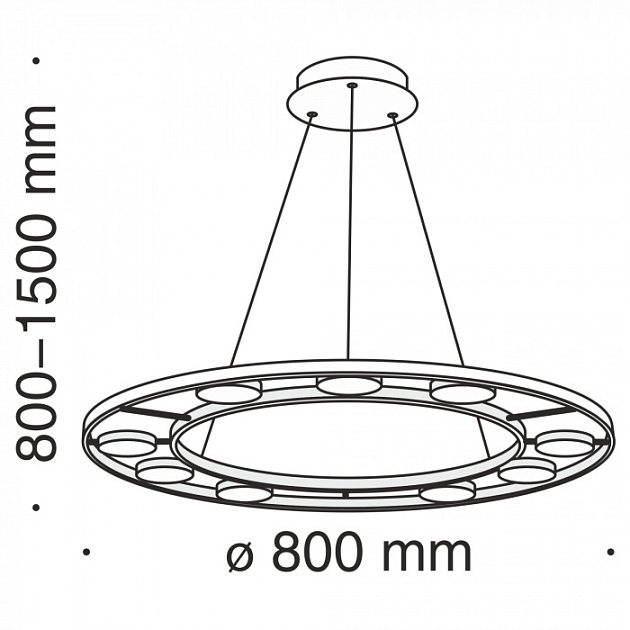 Подвесная люстра Fad MOD070PL-L63B3K