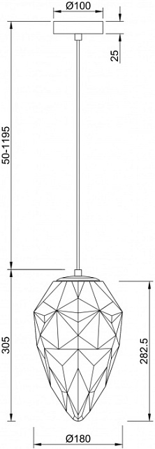 Подвесной светильник Globo P052PL-01BL