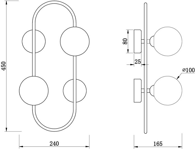 Бра Inversion FR5233WL-02BS