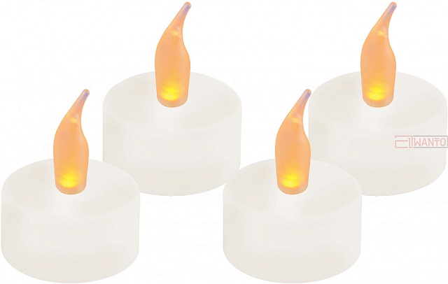 Декоративная свеча ULD-F070 WARM WHITE TEACANDLE SET4