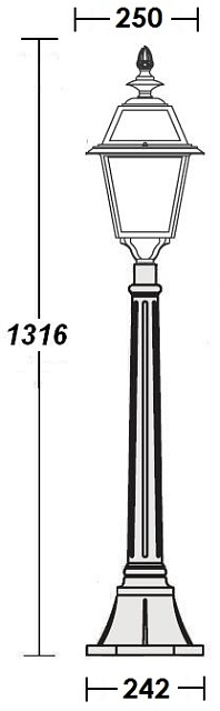 Наземный фонарь FARO-FROST L 91107fL Bl
