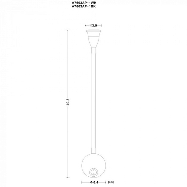 Бра Twist A7603AP-1WH