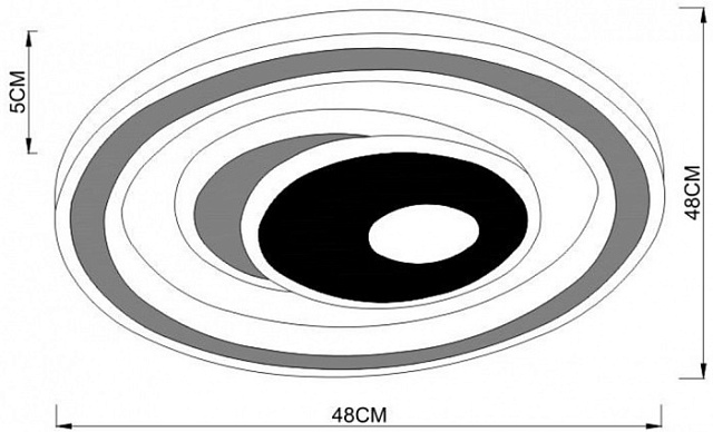 Потолочный светильник Forma A1438PL-72WH