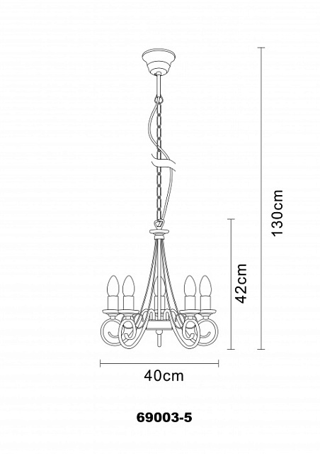 Подвесная люстра Truncatus 69003-5