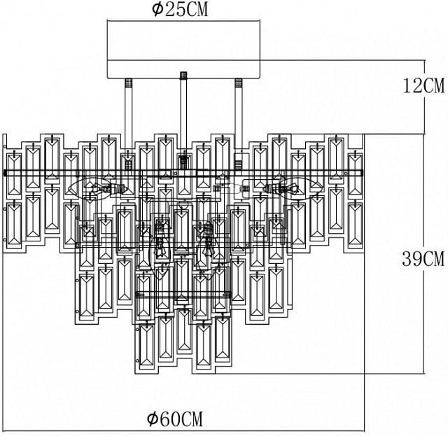 Потолочная люстра Mintaka A1005PL-10GO