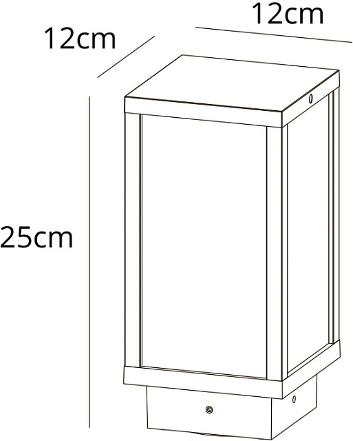 Наземный светильник Pot A1631FN-1BK