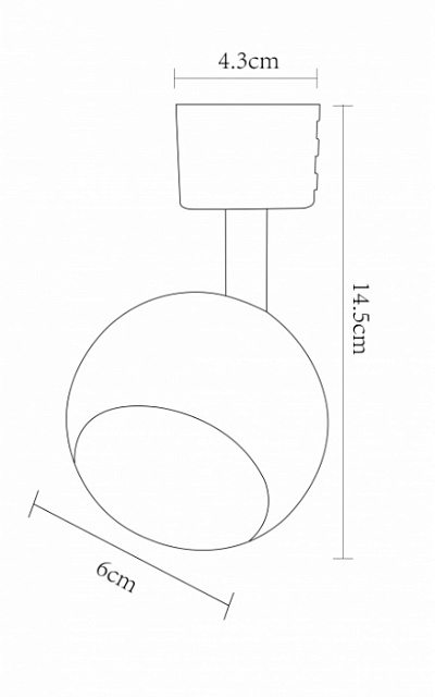 Трековый светильник Brad A6253PL-1WH