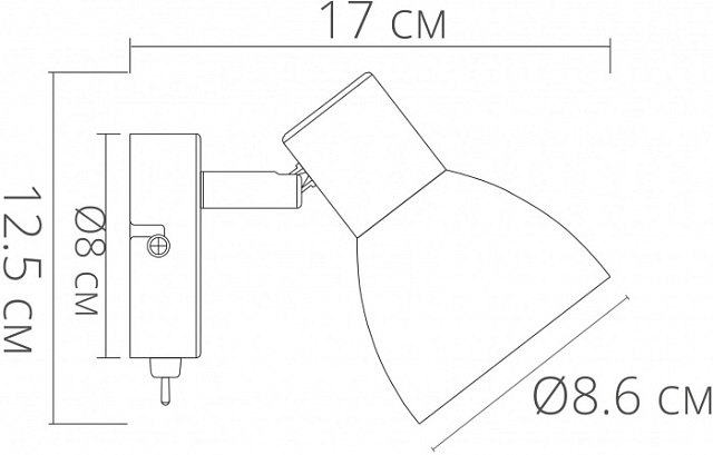 Спот Falena A3117AP-1BK