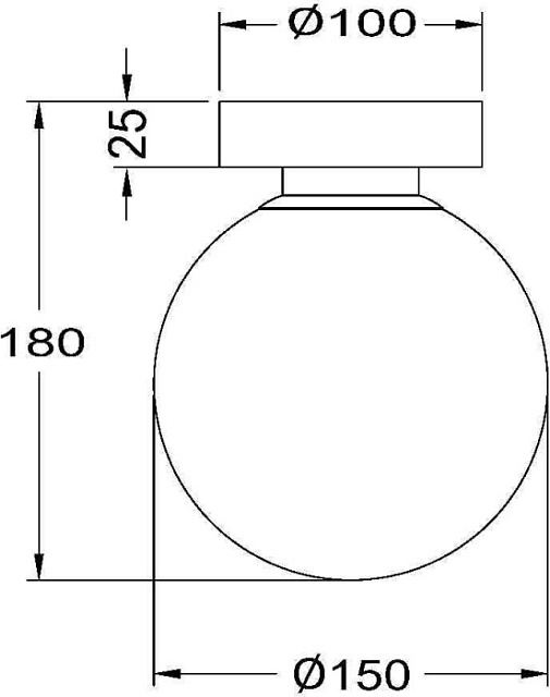 Настенно-потолочный светильник Basic form MOD321WL-01W