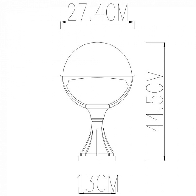 Наземный фонарь Monaco A1494FN-1BK