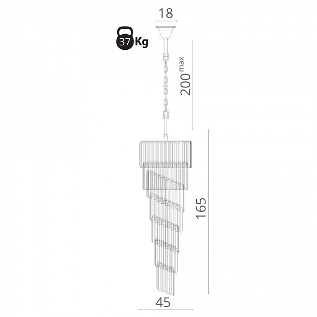 Подвесная люстра Charlotte 3011/01 SP-11