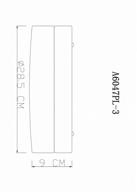 Потолочный светильник Aqua-tablet A6047PL-3AB