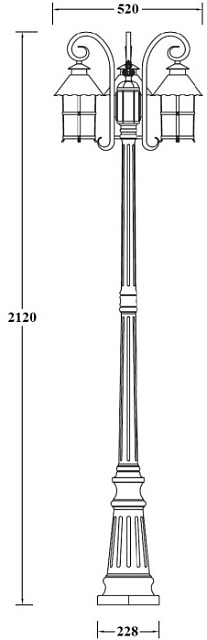 Наземный фонарь CAIOR 1 81509B/18 Gb