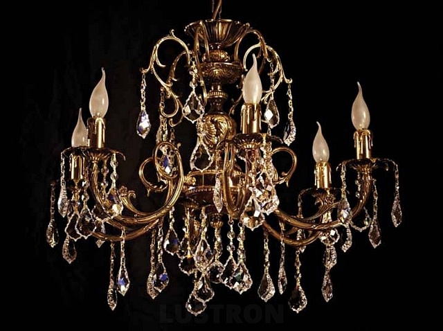 Подвесная люстра 8888 8888/6 AB Leaf crystal