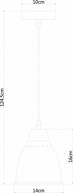 Подвесной светильник Braccio A2054SP-1AB