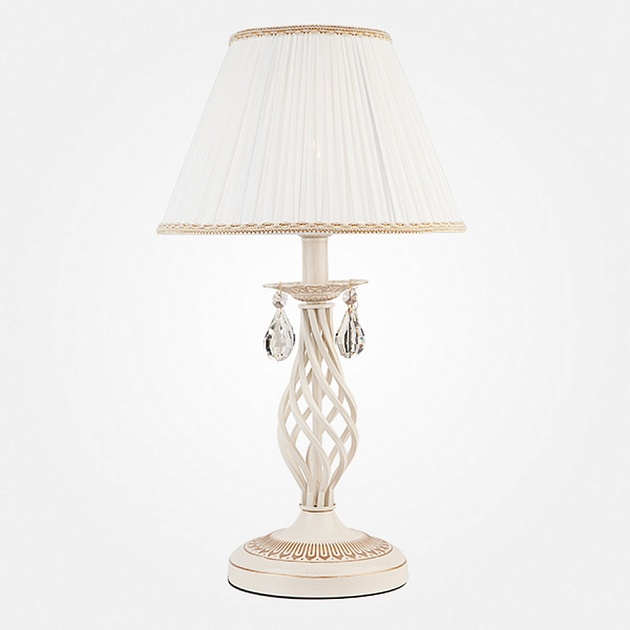 Интерьерная настольная лампа Amelia 10054/1 белый с золотом