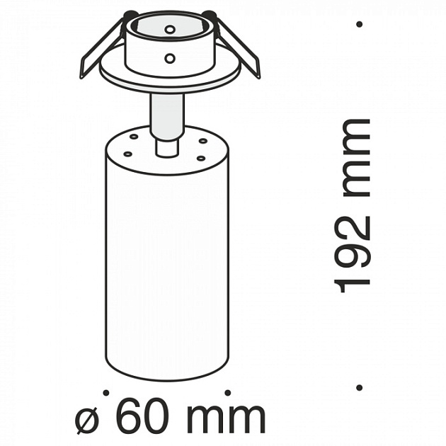 Точечный светильник Focus C018CL-01MG