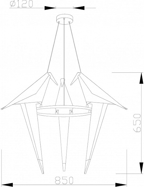 Подвесной светильник Birds V3071-3PL