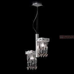 Подвесной светильник Lamp di Volpato Patrizia Alaska LP-530/S2 argento platina