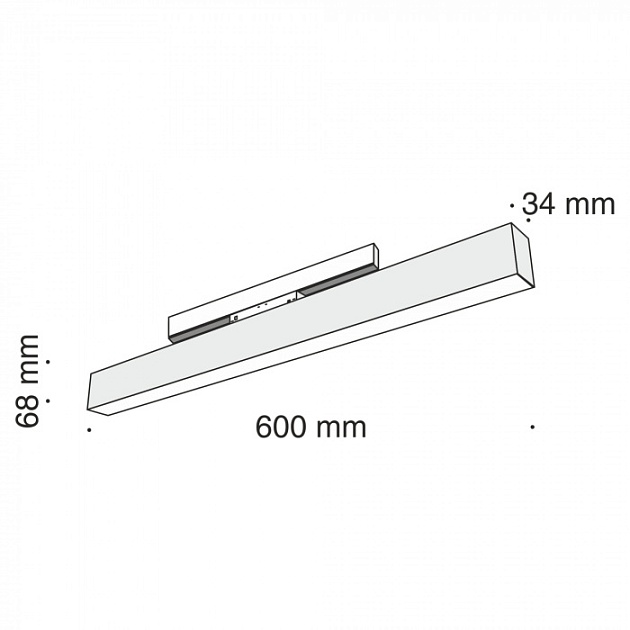 Трековый светильник Track lamps TR012-2-20W3K-B