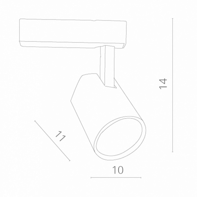 Трековый светильник Amico A1821PL-1WH