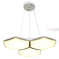 Подвесной светильник Максисвет Панели 2-7319-3-WH+GL Y LED