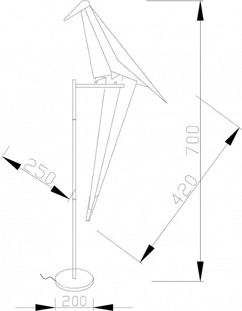 Интерьерная настольная лампа Birds V3074-1TL