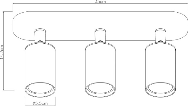 Спот Aquarius A3226PL-3WH