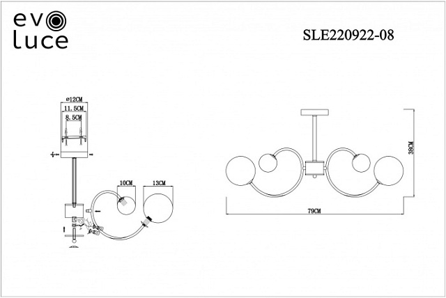 Потолочная люстра Formae SLE220922-08