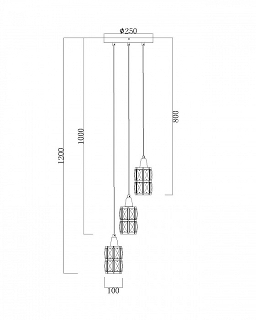 Подвесной светильник Wolli 15760-3